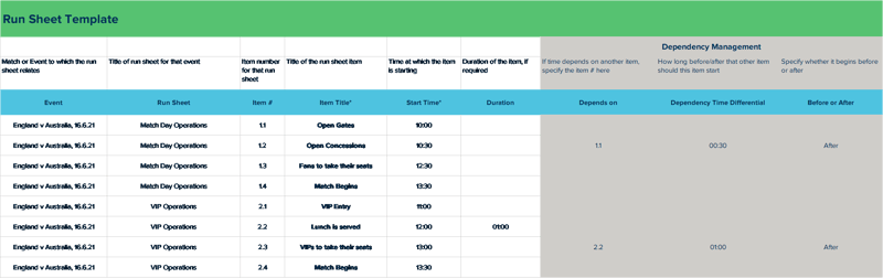 run sheet template image